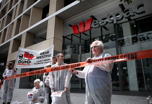 Westpac and 350 in Auckland